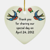 Tattoo bruiloft gunsten Ornament (Achterkant)