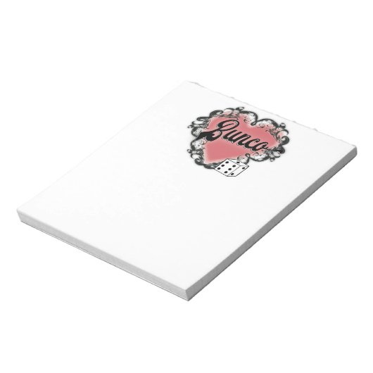 tattoo bunco notitieblok (Linkerzijde)