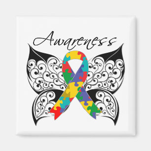 Tattoo Butterfly Awareness - Autisme Magneet