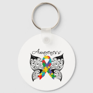 Tattoo Butterfly Awareness - Autisme Sleutelhanger