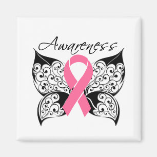 Tattoo Butterfly Awareness - Breast Cancer Magneet