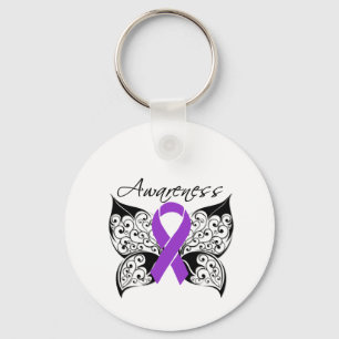 Tattoo Butterfly Awareness - Crohn's Disease Sleutelhanger