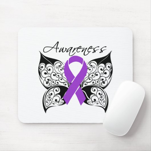 Tattoo Butterfly Awareness - Epilepsy Muismat (Met muis)