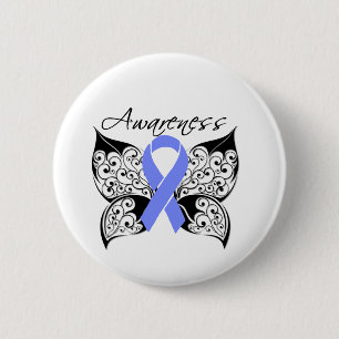 Tattoo Butterfly Awareness - Esophageal Cancer Ronde Button 5,7 Cm