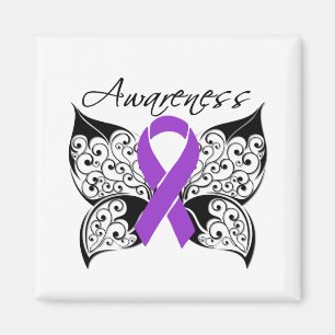 Tattoo Butterfly Awareness - Fibromyalgie Magneet