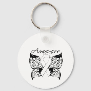 Tattoo Butterfly Awareness - Lung Cancer Sleutelhanger