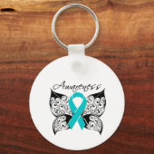 Tattoo Butterfly - Polycystic Kidney Disease Sleutelhanger (Voorkant)