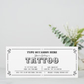  Tattoo cadeaubon elke gelegenheid Kaart (Staand voorkant)