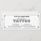  Tattoo cadeaubon elke gelegenheid Kaart (Voorkant)