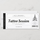 Tattoo Cadeaubon Kaart Ticket Voucher Certificate (Voorkant)