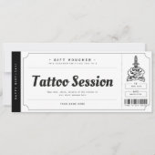 Tattoo Cadeaubon Kaart Ticket Voucher Certificate (Voorkant)