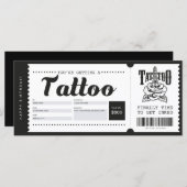 Tattoo Cadeaubon Kaart Ticket Voucher Certificate (Voorkant / Achterkant)