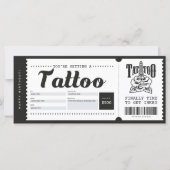 Tattoo Cadeaubon Kaart Ticket Voucher Certificate (Voorkant)