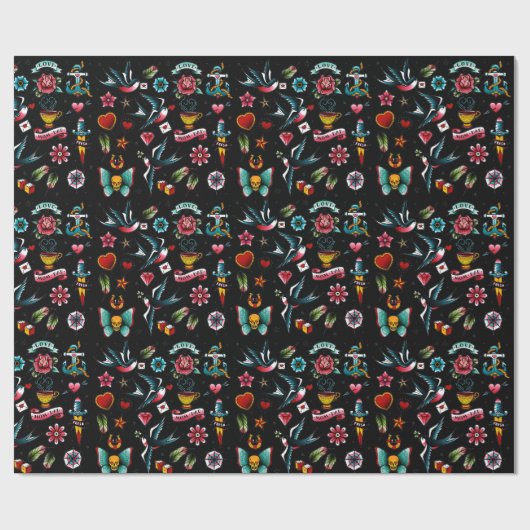  Tattoo Cadeaupapier (Vlak)