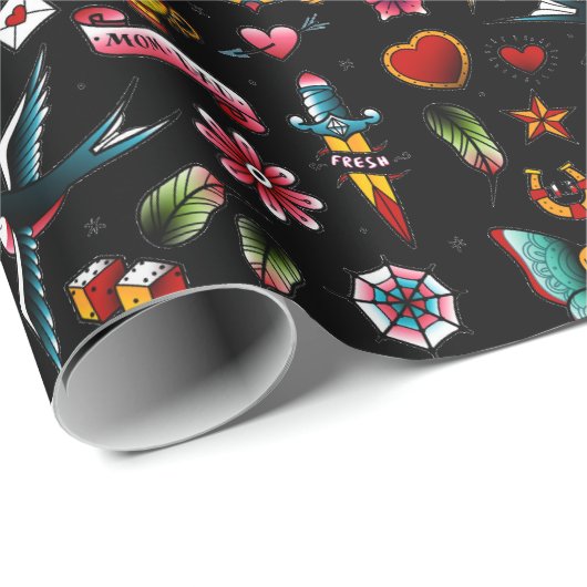  Tattoo Cadeaupapier (Rol Hoek)