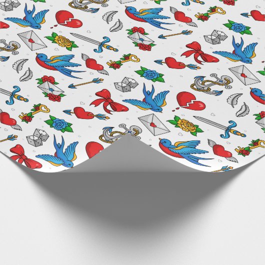  Tattoo Cadeaupapier (Hoek)