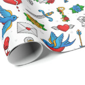  Tattoo Cadeaupapier (Rol Hoek)