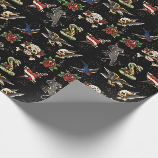  Tattoo Cadeaupapier (Hoek)