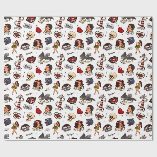  Tattoo Cadeaupapier (Vlak)