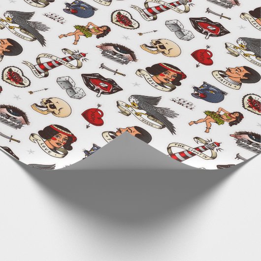  Tattoo Cadeaupapier (Hoek)