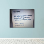 Tattoo Canvas Afdruk (Insitu (Houten vloer))