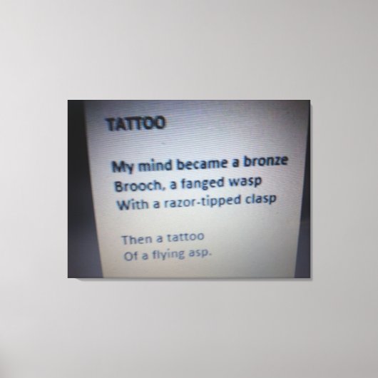 Tattoo Canvas Afdruk (Voorkant)
