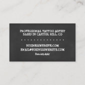 TATTOO CHALK VISITEKAARTJE (Achterkant)