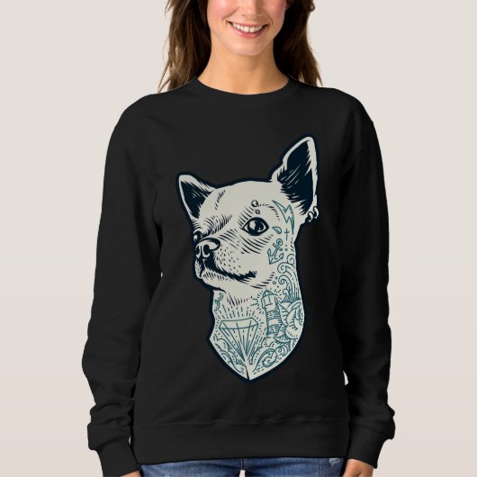 Tattoo Chihuahua Trui (Voorkant)