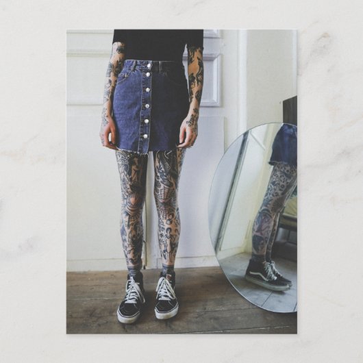 Tattoo Cute Photo Briefkaart (Voorkant)