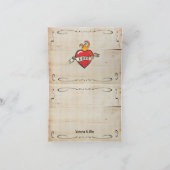 Tattoo Dank u nota Bedankkaart (Binnen)