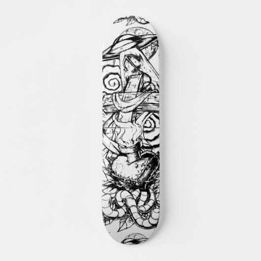 Tattoo Deck Persoonlijk Skateboard (Voorkant)
