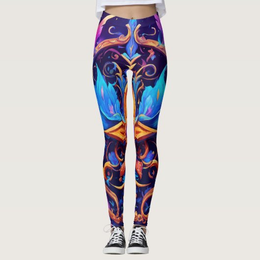 Tattoo Design Leggings (Voorkant)