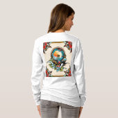 Tattoo Design - Lichtkleur achtergrond T-shirt" T-shirt (Achterkant volledig)