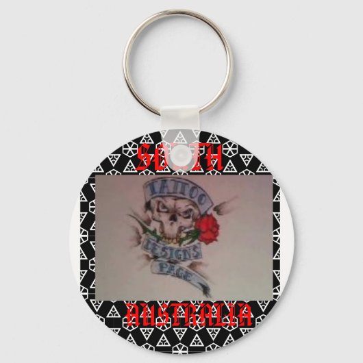 tattoo design pagina sleutelring sleutelhanger (Voorkant)