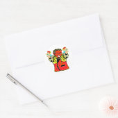Tattoo Devil, Angel & Pistolen Ronde Sticker (Envelop)