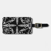 Tattoo dolgers en ogen bagagelabel (Voorkant horizontaal)