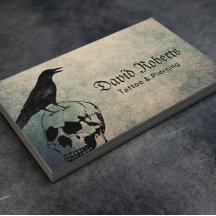 Tattoo & doorboren  Crow & Skull