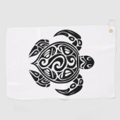Tattoo Duiker Schildpad Golfhanddoek (Horizontaal)