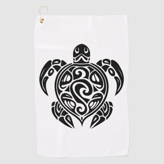 Tattoo Duiker Schildpad Golfhanddoek (Voorkant)