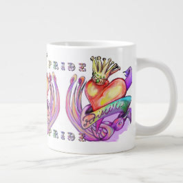 Tattoo en trots op het hart van de oude school grote koffiekop