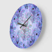 Tattoo flames & circles pattern + your backgr. grote klok (Hoek)