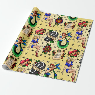 Tattoo Flash-vellen ompakken papier