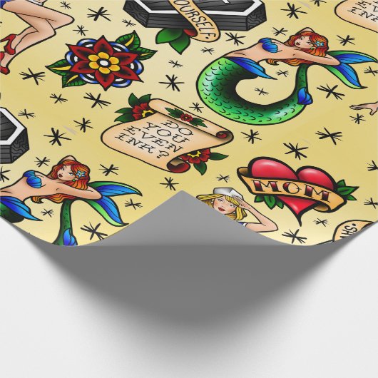 Tattoo Flash-vellen ompakken papier (Hoek)