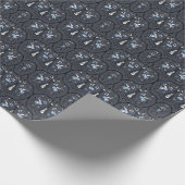 Tattoo Floral oude schoolafdruk Cadeaupapier (Hoek)