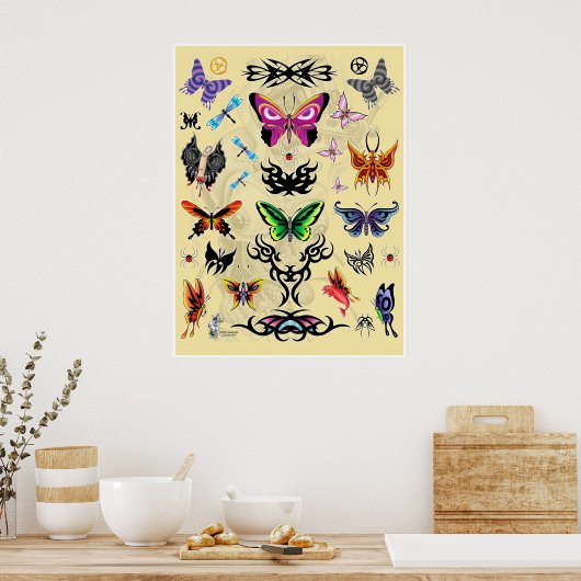 Tattoo Geezer-01 Poster (Keuken)