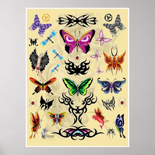 Tattoo Geezer-01 Poster (Voorkant)