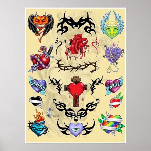 Tattoo Geezer-02 Poster (Voorkant)