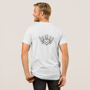 Tattoo-geïnspireerd Heart Design T-shirt