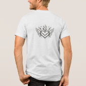 Tattoo-geïnspireerd Heart Design T-shirt (Achterkant)