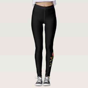 Tattoo-geïnspireerde Rosa Rubiginosa Leggings